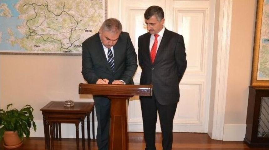 Uşak Ve K&uuml;tahya Valilerinden Vali Bektaş&rsquo;a Ziyaret