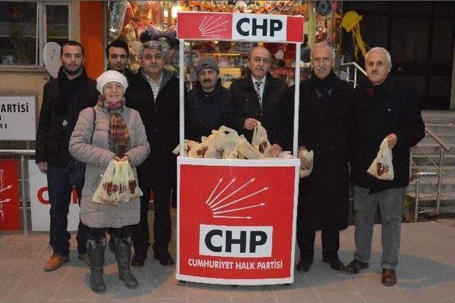 Chp Kandil Simidi Dağıttı