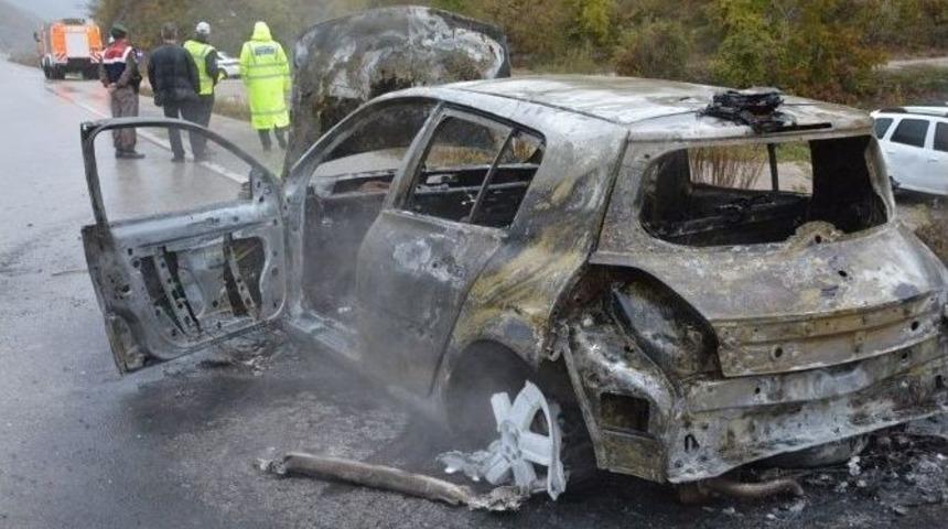 Lpg&rsquo;li Otomobil Alev Alev Yandı