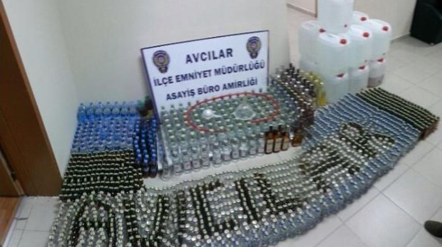 Avcılar&rsquo;da Sahte Alkol Ele Ge&ccedil;irildi