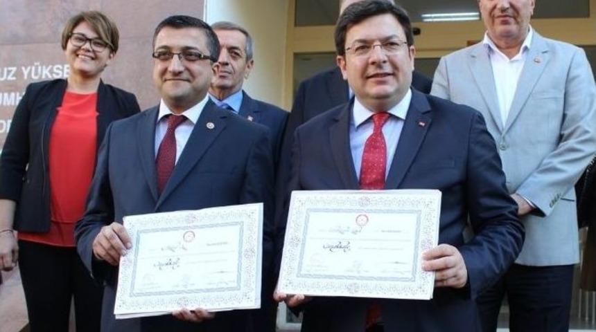 Chp &Ccedil;anakkale Milletvekilleri Mazbatalarını Aldı