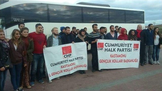 Chp Kastamonu Gençlik Kolları, Atatürk’ü Ziyaret Etti