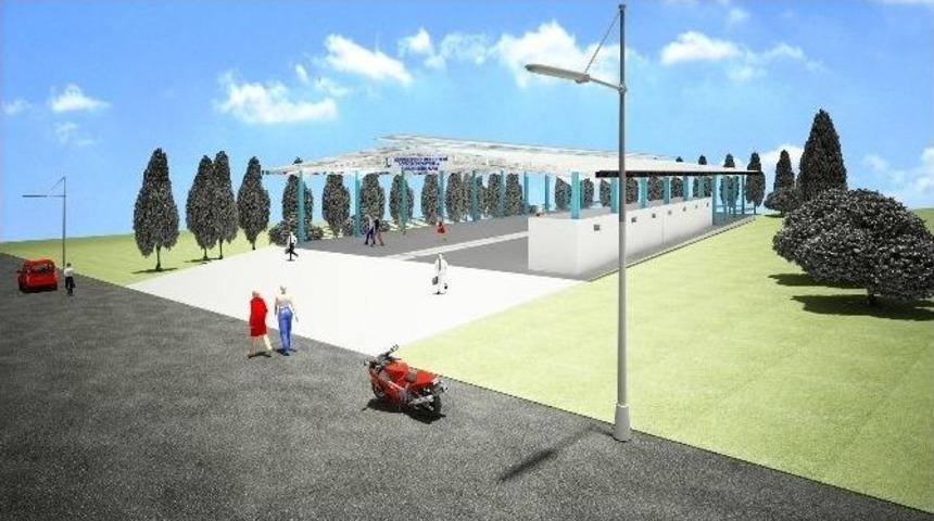 G&ouml;ve&ccedil;lik Mahallesi Pazaryeri Yapımına Başlandı