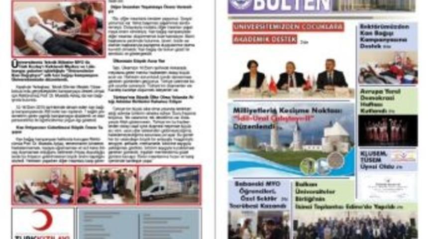 &rsquo;kırklareli &Uuml;niversitesi B&uuml;lten&rsquo;in Ekim Sayısı Yayına Girdi