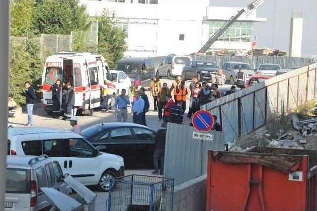 Gebze Gosb&rsquo;ta Bir Fabrikada &Ccedil;ıkan Yangın Korkuttu 1