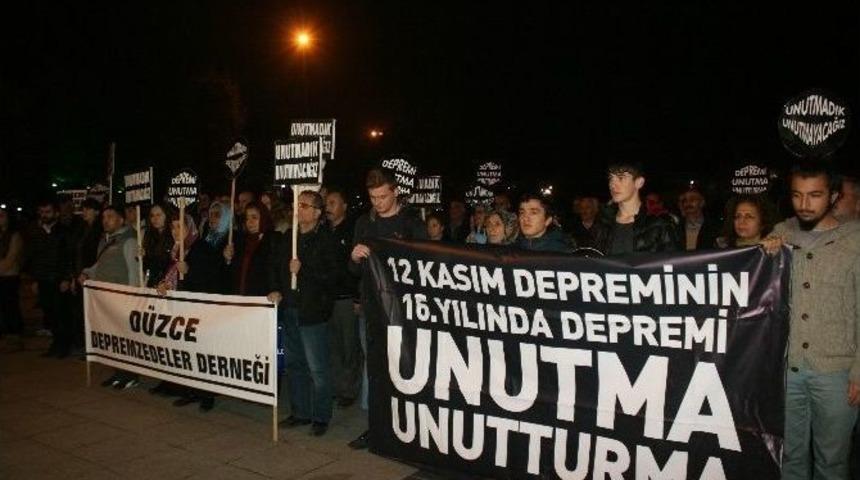 D&uuml;zce Depreminin 16. Yıl D&ouml;n&uuml;m&uuml;
