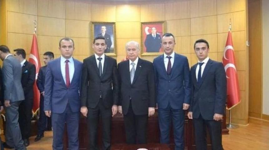 Denizli &Uuml;lk&uuml; Ocakları&rsquo;ndan, Mhp Genel Başkanı Bah&ccedil;eli&rsquo;ye Ziyaret