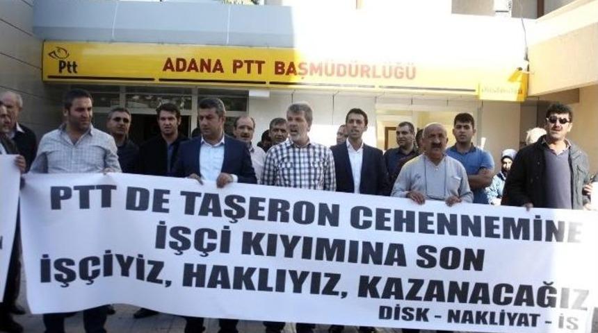 İşten &Ccedil;ıkarılan Taşeron İş&ccedil;iler Eylem Yaptı