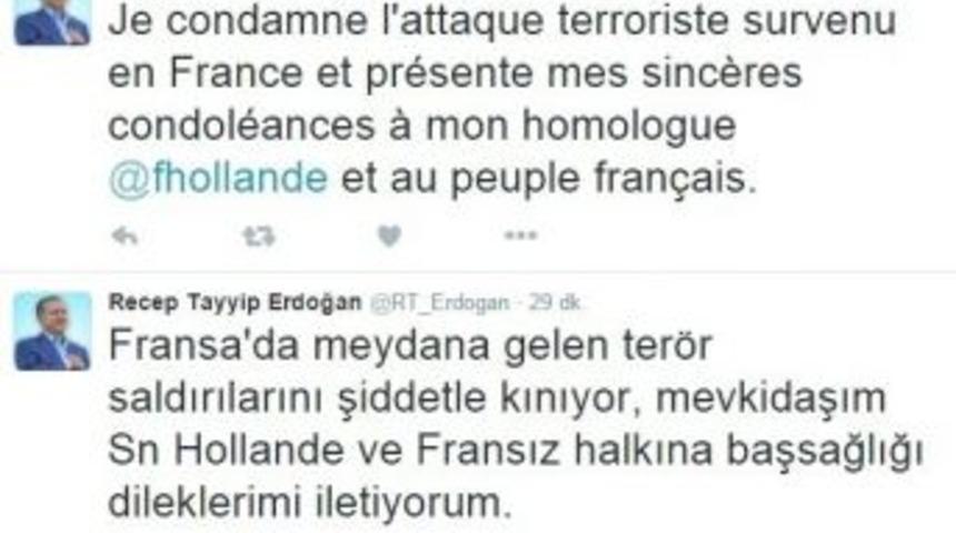 Cumhurbaşkanı Erdoğan&rsquo;dan T&uuml;rk&ccedil;e Ve Fransızca Kınama