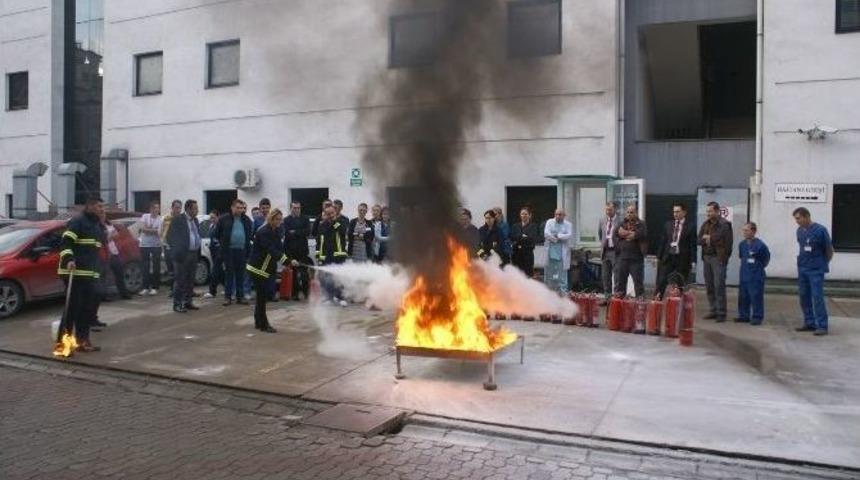 Hastanede Yangın Tatbikatı