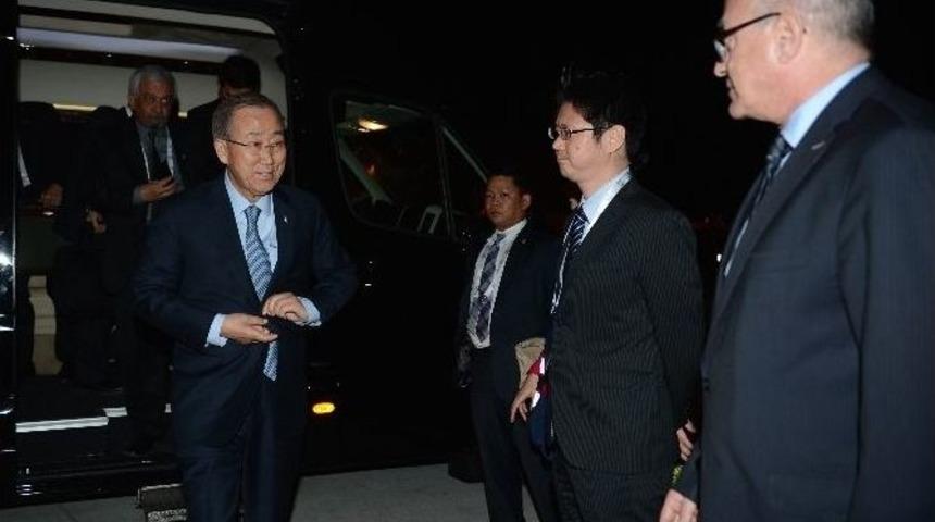 Bm Genel Sekreteri Ban Ki Moon, G20 İ&ccedil;in Antalya&rsquo;da