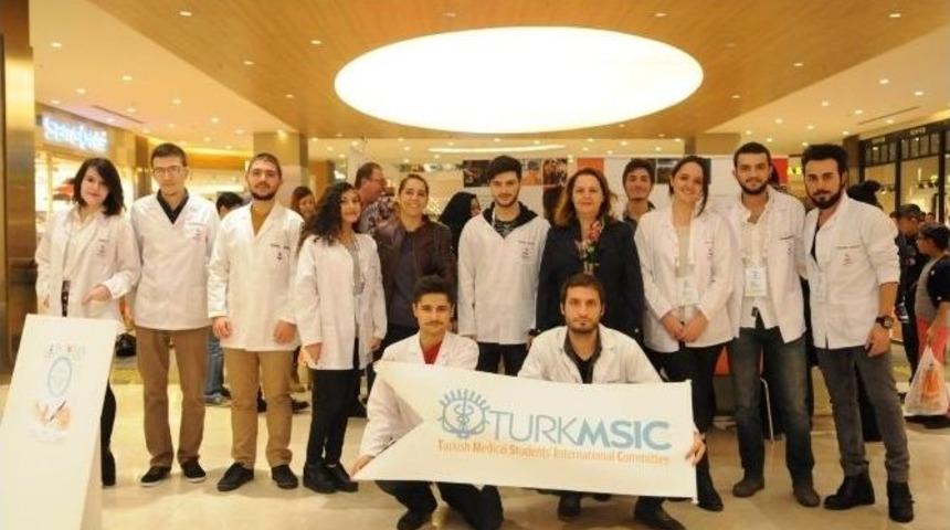 Sanko &Uuml;niversitesi Tıp &Ouml;ğrencileri Birliği, Sankopark&rsquo;ta &Ouml;l&ccedil;&uuml;m Ve Bilgilendirme Yaptı