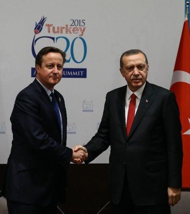 Cumhurbaşkanı Erdoğan, Cameron İle Görüştü