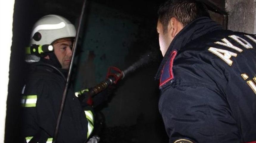 Aydın&rsquo;da İkamet Yangını