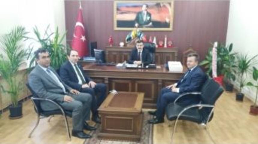 Rekt&ouml;r Alkan&rsquo;dan Kaymakam G&ouml;zen&rsquo;e Ziyaret