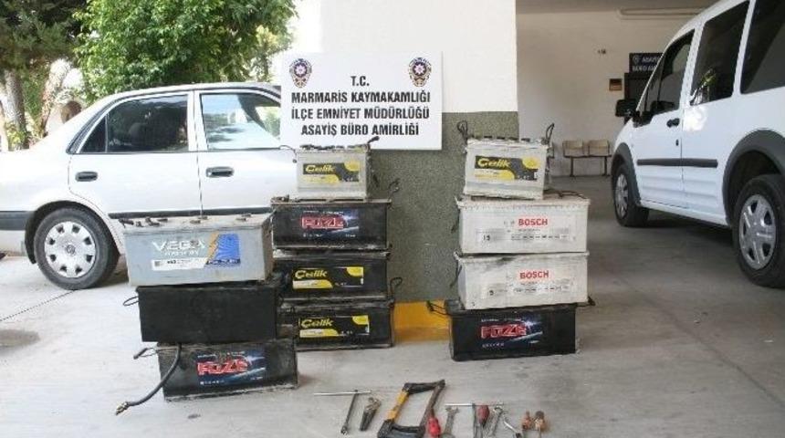 Ara&ccedil;ların Ak&uuml;lerine Dadanan Hırsız Yakayı Ele Verdi