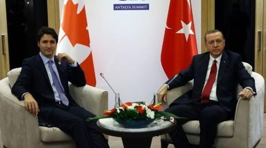 Erdoğan Antalya&rsquo;daki Son G&ouml;r&uuml;şmesini Kanada Başbakanı İle Yaptı