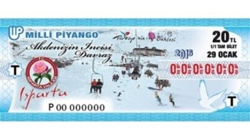 Davraz Milli Piyango Biletlerinde