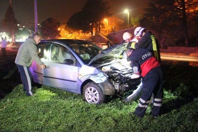 Çan’da Trafik Kazası; 2 Yaralı