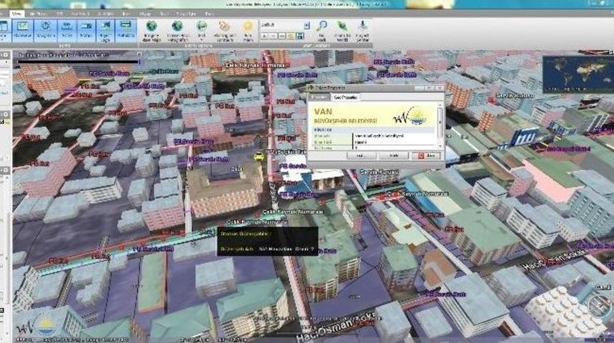 Van&rsquo;da &rsquo;3 Boyutlu Kent Bilgi Sistemi&rsquo; Kuruldu