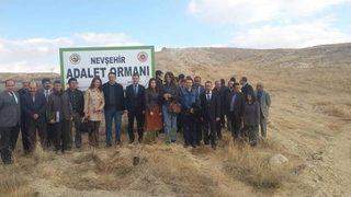 Nevşehir’de Adalet Ormanı Oluşturuldu