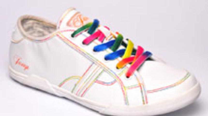 G&ouml;kkuşağı Renginde Spor Ayakkabı