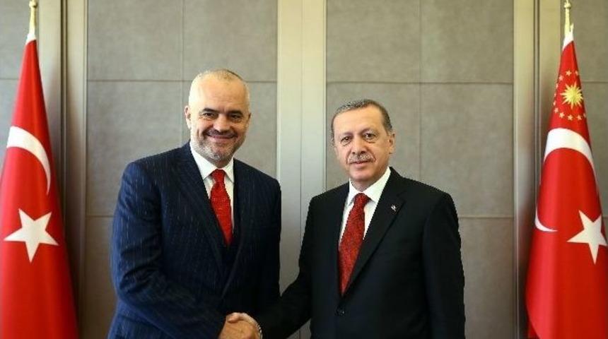 Cumhurbaşkanı Erdoğan Arnavutluk Başbakanı Rama&rsquo;yı Kabul Etti