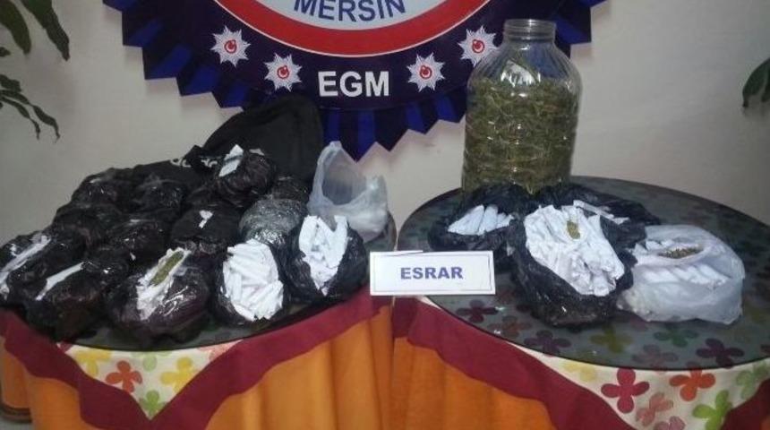 Mersin&rsquo;de Uyuşturucu Operasyonunda İki Tutuklama