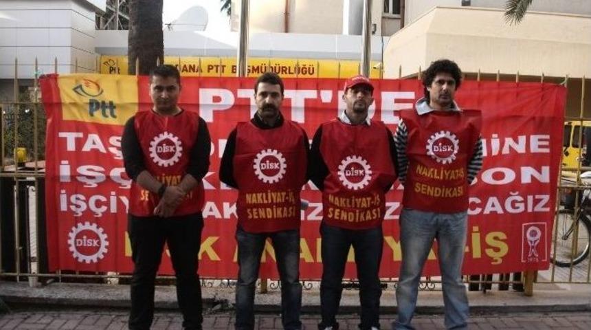 İşten &Ccedil;ıkarılan Taşeron İş&ccedil;ilerin Eylemi