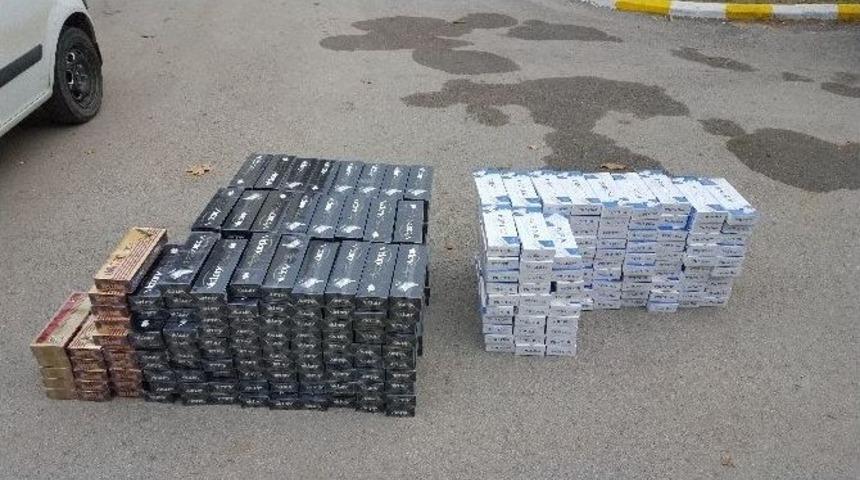 Amasya Polisi 8 Bin 890 Paket Ka&ccedil;ak Sigara Ele Ge&ccedil;irdi