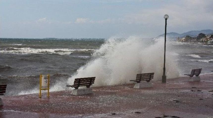 Dev Dalgalar Sahilleri D&ouml;v&uuml;yor