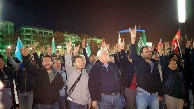 Aydın’da Ülkücüler Bayırbucak Türkmenlerine Destek Verdi