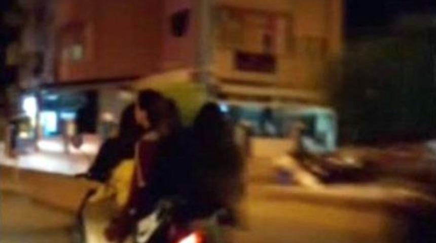 (&ouml;zel Haber) Kız &Ouml;ğrencilerin Elektrikli Bisikletle &Ouml;l&uuml;m Oyunu