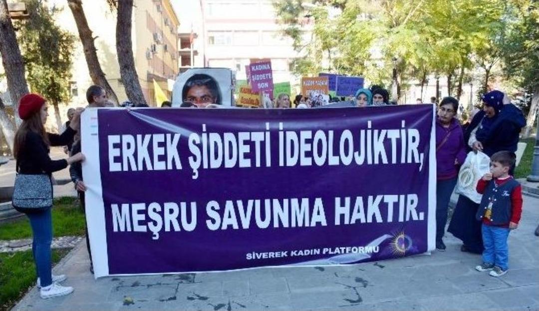 Siverek Kadın Platformundan Kadına Şiddet Y&uuml;r&uuml;y&uuml;ş&uuml;