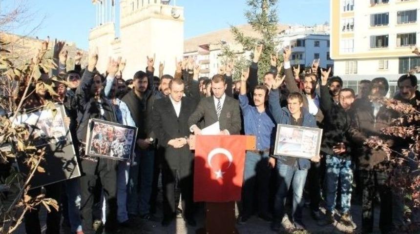 Bayburt &Uuml;lk&uuml; Ocakları T&uuml;rkmen Dağı&rsquo;nda Yaşanan Katliamı Protesto Etti