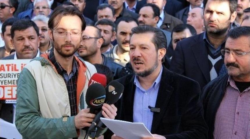 Kahramanmaraş&rsquo;ta Bayırbucak T&uuml;rkmenlerine Saldırı Protesto Edildi