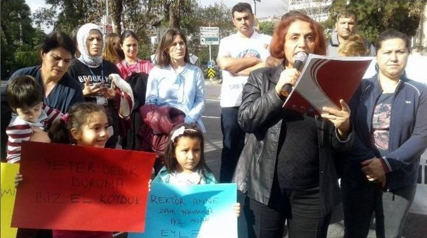 Kreş Protestosunda Çocuklar Ezilme Tehlikesi Geçirdi
