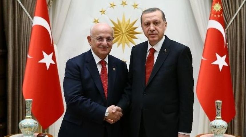 Cumhurbaşkanı Erdoğan, Tbmm Başkanı Kahraman&rsquo;ı Kabul Etti