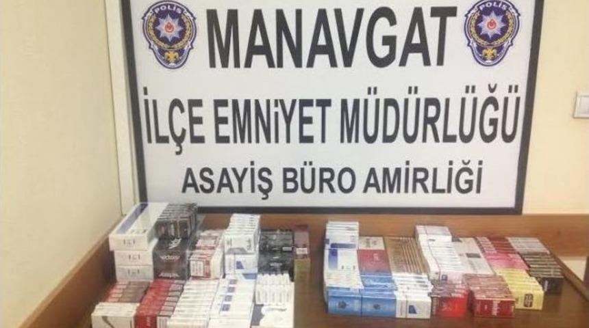 Manavgat Polisinden Ka&ccedil;ak Sigara Operasyonu