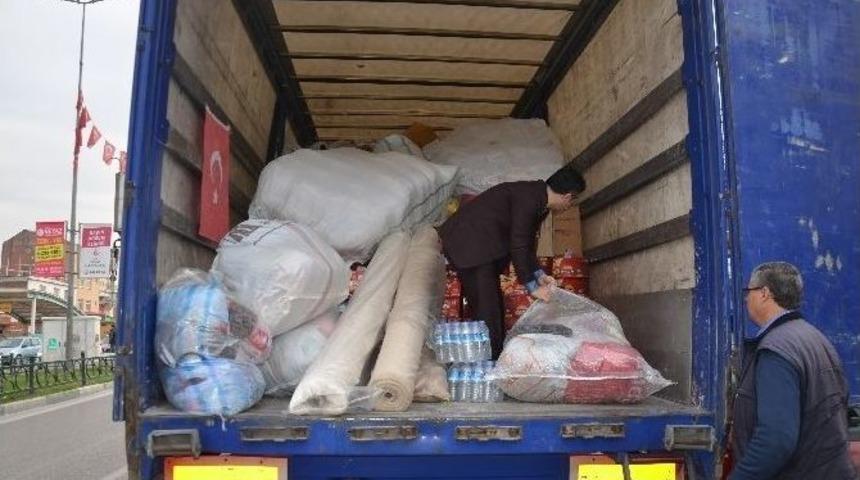 Bursa&rsquo;dan Bayırbucak T&uuml;rkmenlerine 2 Tır Dolusu Yardım