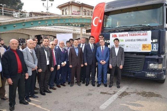 Bursa’dan Bayırbucak Türkmenlerine 2 Tır Dolusu Yardım