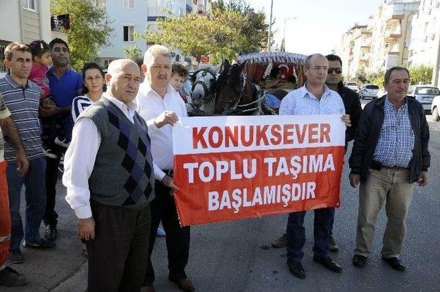 Antalya’da Toplu Ulaşıma Faytonlu Protesto