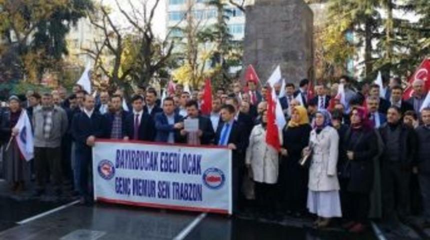 Türkmenlere Yönelik Saldırılar Trabzon’da Basın Açıklamasıyla Kınandı