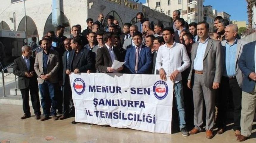Şanlıurfa’da Genç Memur-sen’den Türkmenlere Destek Eylemi