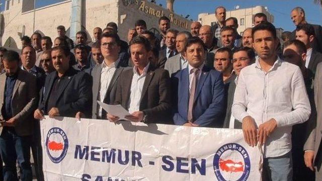 Şanlıurfa’da Genç Memur-sen’den Türkmenlere Destek Eylemi