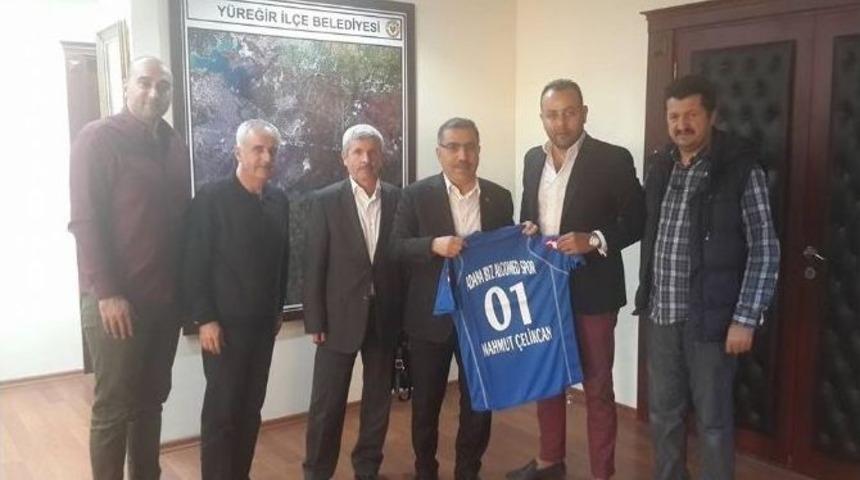 Adana Byz Algomed Spor&rsquo;dan Başkan &Ccedil;elikcan&rsquo;a Ziyaret