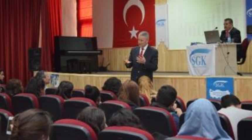 Aksaray&rsquo;da Lise &Ouml;ğrencilerine Sgk Semineri