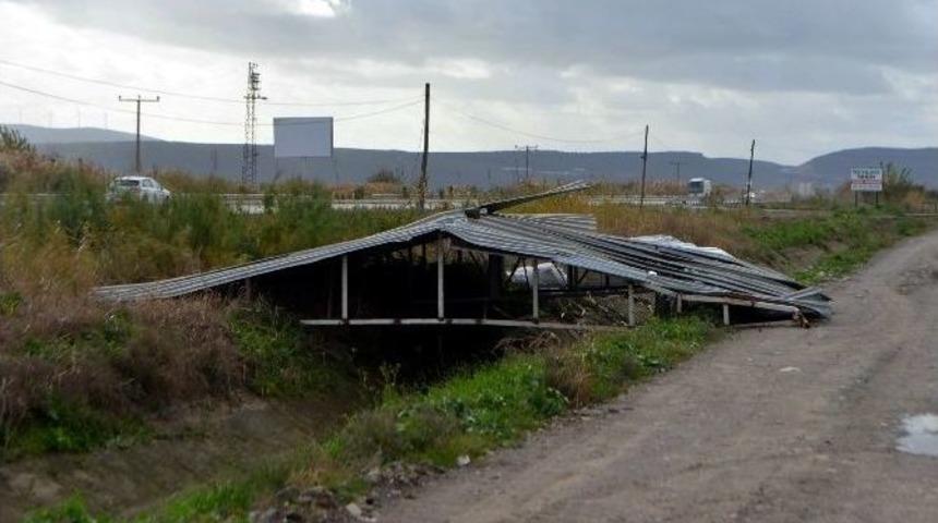 S&ouml;ke&rsquo;de Fırtına &Ccedil;atı U&ccedil;urdu, Ağa&ccedil; Devirdi
