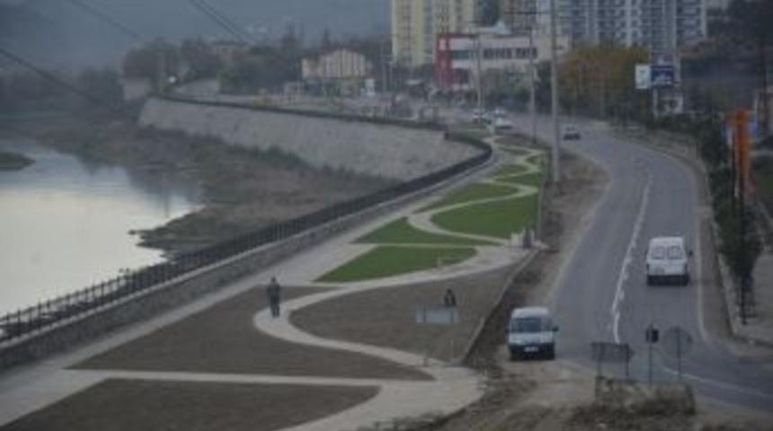 Bolaman Irmağı Kıyı D&uuml;zenleme &Ccedil;alışması Tamam