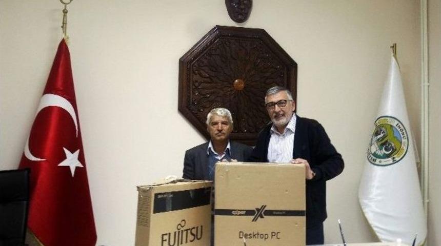 Başkan Bozkurt&rsquo;tan Muhtarlara Bilgisayar Desteği